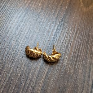 Mejuri half croissant earrings